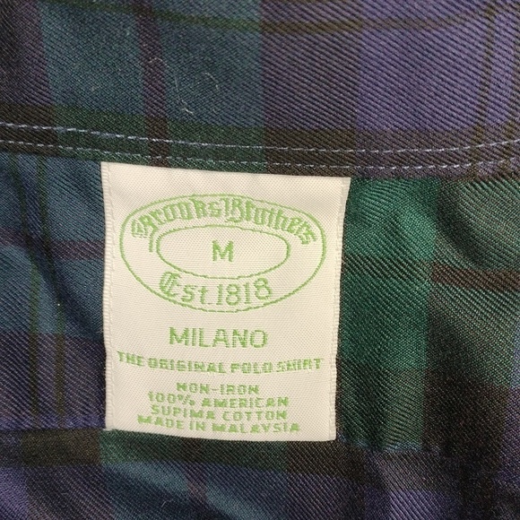 Brooks Brothers Milano men's long sleeved button down shirt size medium - Picture 2 of 9